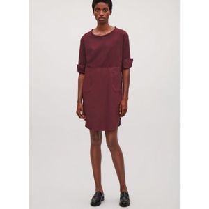 COS Burgundy Dress